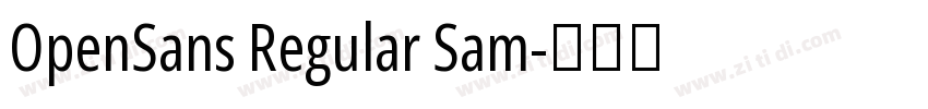 OpenSans Regular Sam字体转换 OpenSans Regular Sam字体转换
